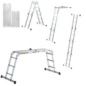 Drabina uniwersalna 4x3 PRO z podestem